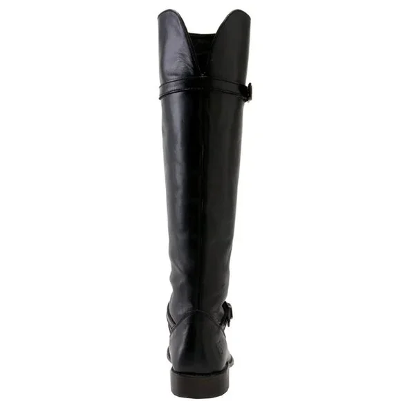 Frye Tall Black Leather Shirley Riding Boots- Size 6.5 - Picture 8 of 12
